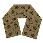 Beige And Black Orthodox Pattern Print Scarf