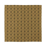 Beige And Black Orthodox Pattern Print Silk Bandana