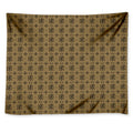 Beige And Black Orthodox Pattern Print Tapestry