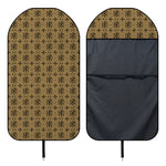 Beige And Black Orthodox Pattern Print Waterproof Car Seat Cover