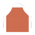 Beige And Red Japanese Pattern Print Adjustable Apron