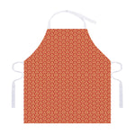 Beige And Red Japanese Pattern Print Adjustable Apron