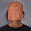 Beige And Red Japanese Pattern Print Baseball Cap