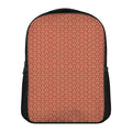 Beige And Red Japanese Pattern Print Casual Backpack