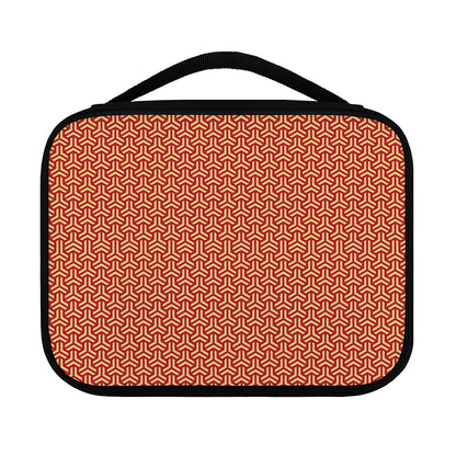 Beige And Red Japanese Pattern Print Classic Bible Case