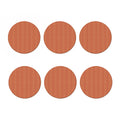 Beige And Red Japanese Pattern Print Coaster Set