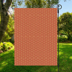 Beige And Red Japanese Pattern Print Garden Flag