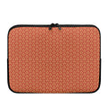 Beige And Red Japanese Pattern Print Laptop Sleeve