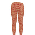 Beige And Red Japanese Pattern Print Men's Leggings