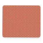 Beige And Red Japanese Pattern Print Mouse Pad