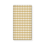 Beige And White Check Pattern Print Baby Crib Sheet