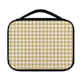 Beige And White Check Pattern Print Classic Bible Case