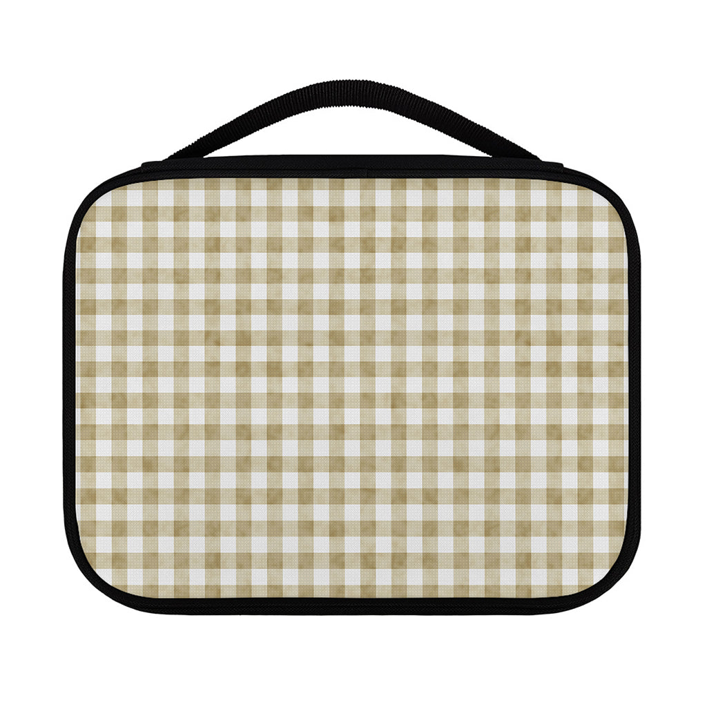 Beige And White Gingham Pattern Print Classic Bible Case