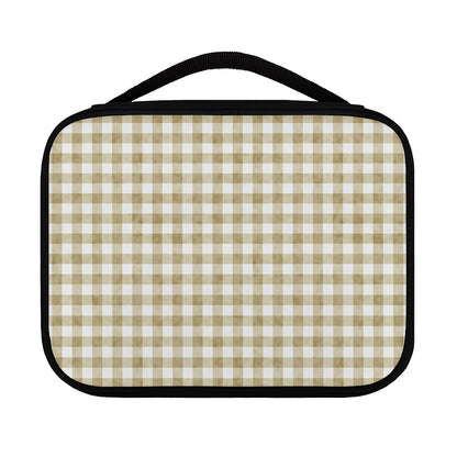 Beige And White Gingham Pattern Print Classic Bible Case