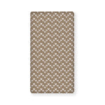 Beige And White Knitted Pattern Print Baby Crib Sheet