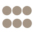 Beige And White Knitted Pattern Print Coaster Set