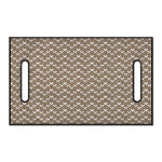 Beige And White Knitted Pattern Print Golf Cart Seat Cover