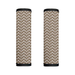 Beige And White Knitted Pattern Print Handle Covers