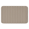 Beige And White Knitted Pattern Print Indoor Door Mat