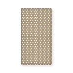 Beige And White Polka Dot Pattern Print Baby Crib Sheet