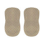 Beige And White Polka Dot Pattern Print Bar Stool Covers