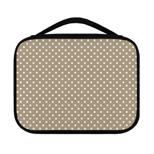 Beige And White Polka Dot Pattern Print Classic Bible Case