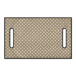 Beige And White Polka Dot Pattern Print Golf Cart Seat Cover