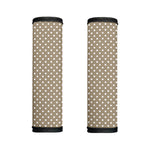 Beige And White Polka Dot Pattern Print Handle Covers