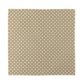 Beige And White Polka Dot Pattern Print Silk Bandana