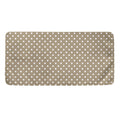 Beige And White Polka Dot Pattern Print Towel