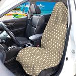 Beige And White Polka Dot Pattern Print Waterproof Car Seat Cover