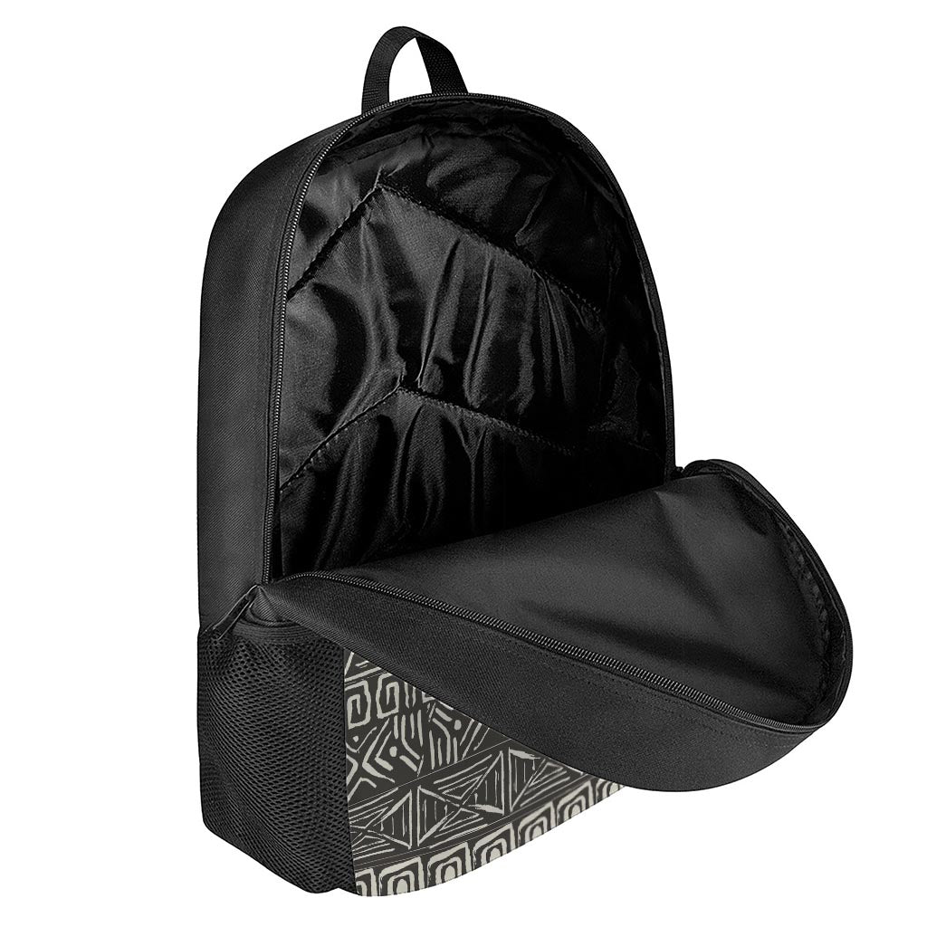 Beige Aztec Pattern Print 17 Inch Backpack