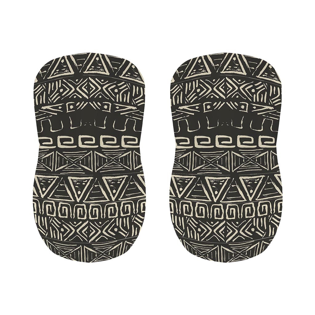 Beige Aztec Pattern Print Bar Stool Covers