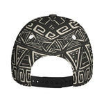 Beige Aztec Pattern Print Baseball Cap