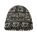 Beige Aztec Pattern Print Beanie