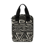 Beige Aztec Pattern Print Bible Tote Bag