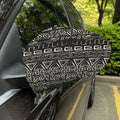 Beige Aztec Pattern Print Car Side Mirror Covers