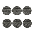 Beige Aztec Pattern Print Coaster Set
