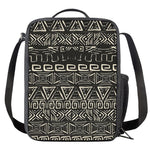 Beige Aztec Pattern Print Crossbody Lunch Bag