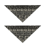 Beige Aztec Pattern Print Dog Bandana