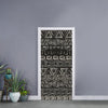 Beige Aztec Pattern Print Door Sticker