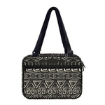 Beige Aztec Pattern Print Double Strap Bible Bag