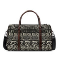 Beige Aztec Pattern Print Duffel Bag