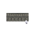 Beige Aztec Pattern Print Extended Mouse Pad