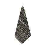 Beige Aztec Pattern Print Hand Towel