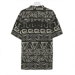 Beige Aztec Pattern Print Hawaiian Shirt