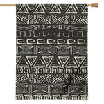 Beige Aztec Pattern Print House Flag
