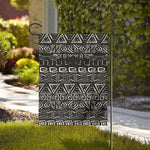Beige Aztec Pattern Print House Flag