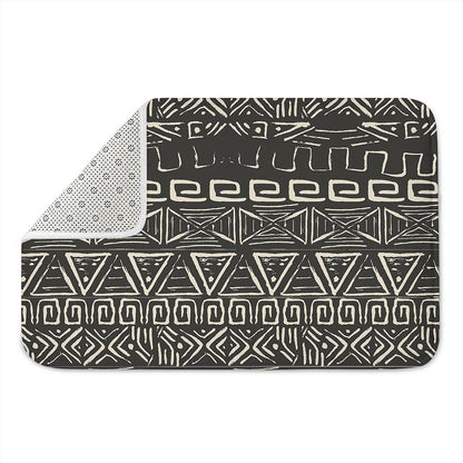 Beige Aztec Pattern Print Indoor Door Mat