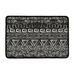 Beige Aztec Pattern Print Kitchen Mat